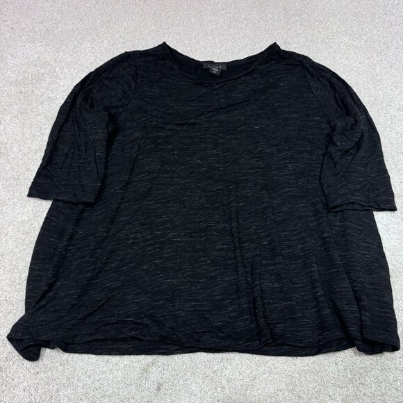 Tahari Blouse Women’s Black Half Sleeve Size 3X - Picture 1 of 11